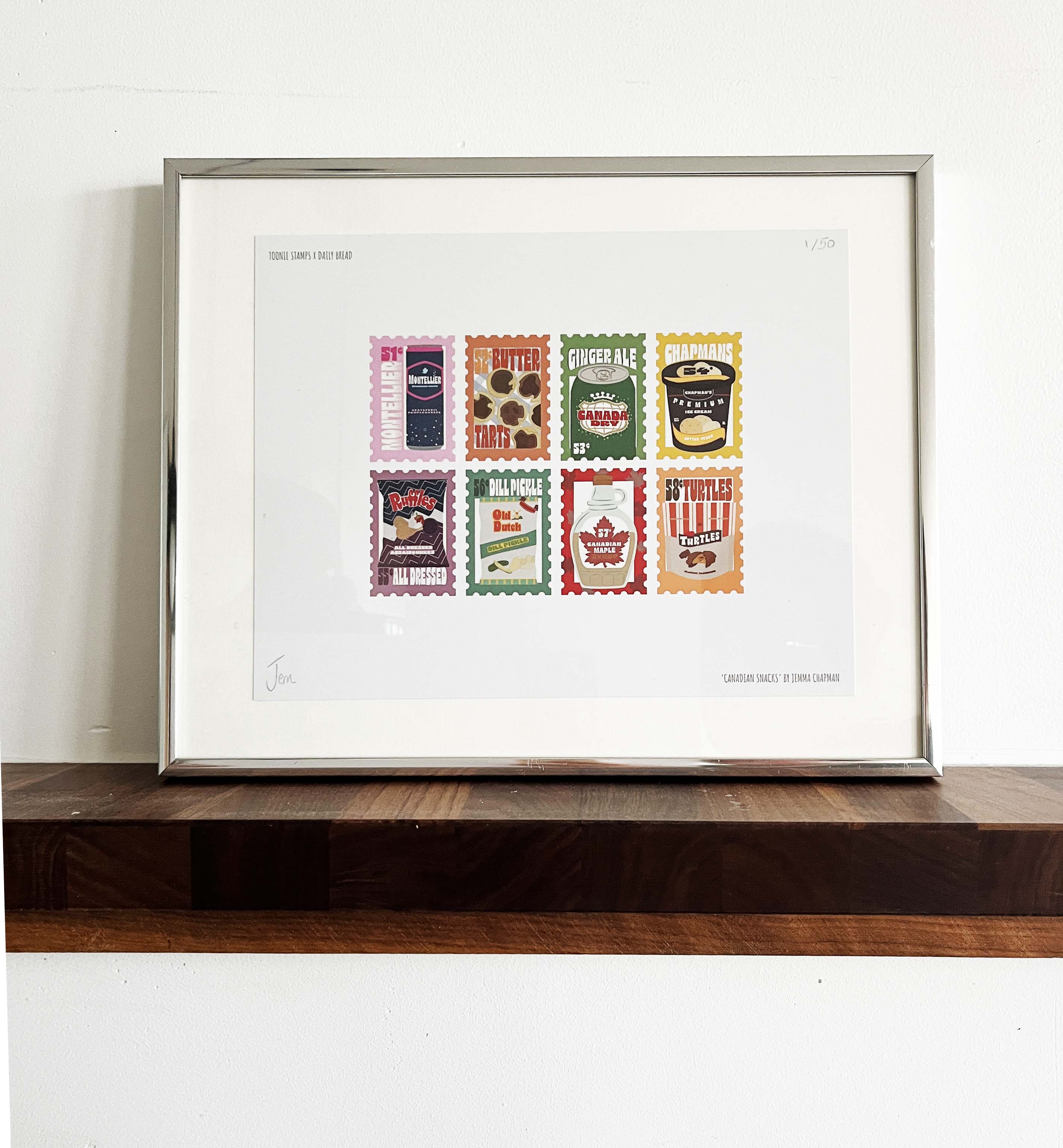 Limited Edition Canadian Snacks Print