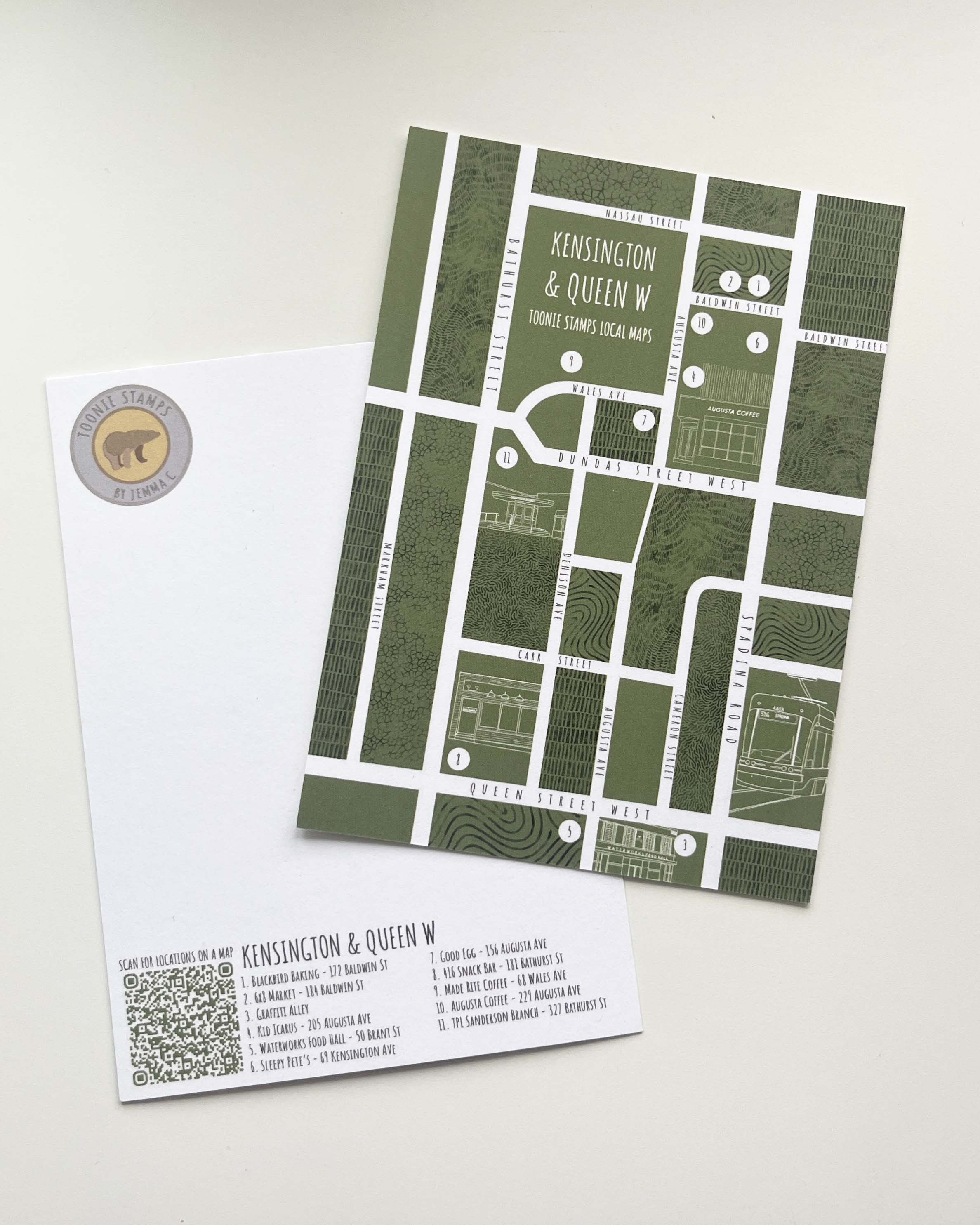 Kensington & Queen West Postcard