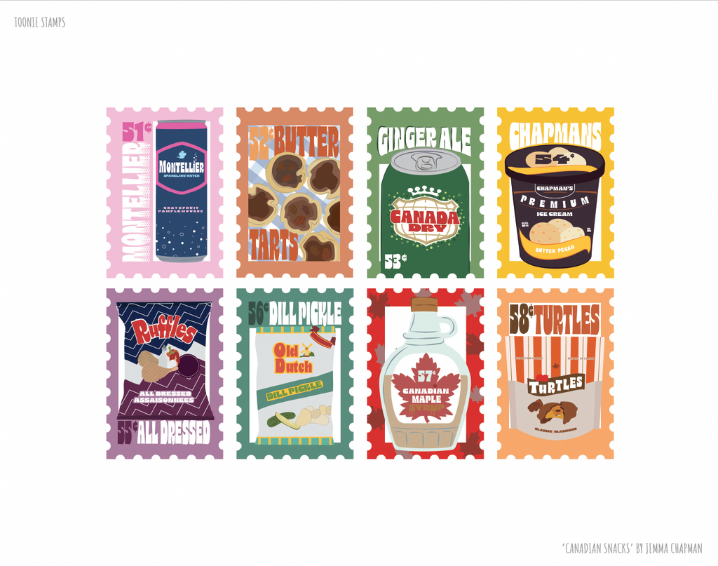 Limited Edition Canadian Snacks Print