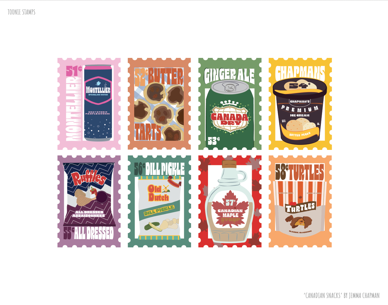 Limited Edition Canadian Snacks Print
